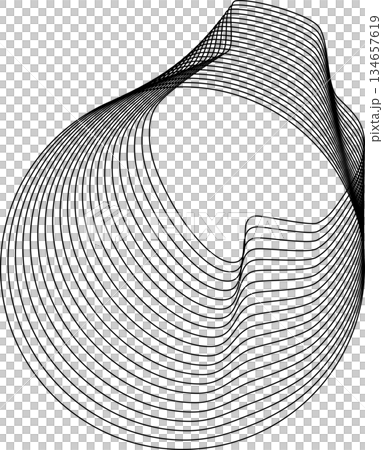 Circle flowing with line blending design. Technology concept Circle flowing with line blending design. Technology concept 134657619