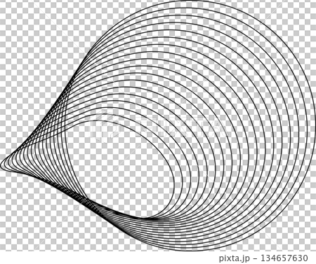 Circle flowing with line blending design. Technology concept Circle flowing with line blending design. Technology concept 134657630