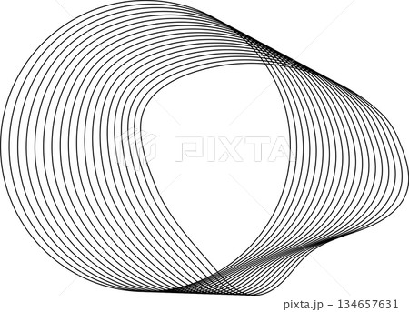 Circle flowing with line blending design. Technology concept Circle flowing with line blending design. Technology concept 134657631