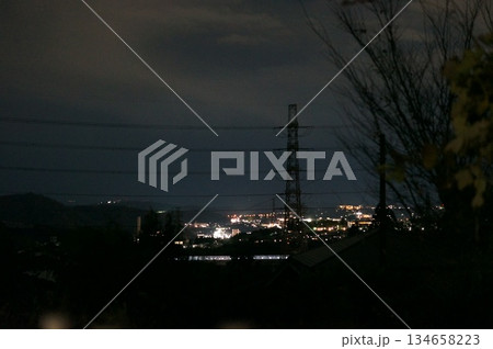 蓑毛から見た夜景 134658223