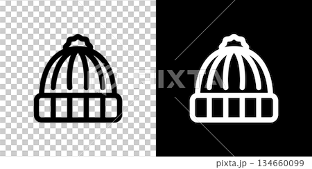 針織帽/無簷帽圖標 針織帽/無簷帽圖標 134660099