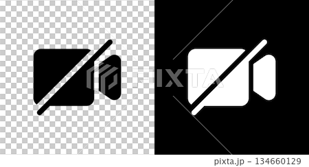 動画禁止、カメラ禁止のアイコン 134660129