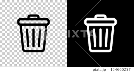 Trash can icon Trash can icon 134660257