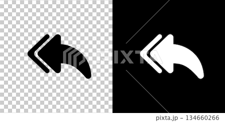 Back/Reply arrow icon 134660266