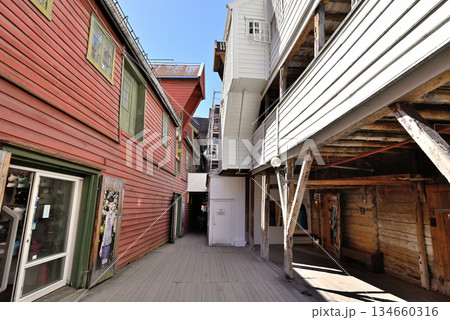 木造建築と板張りの路地が特色のブリッゲン 134660316