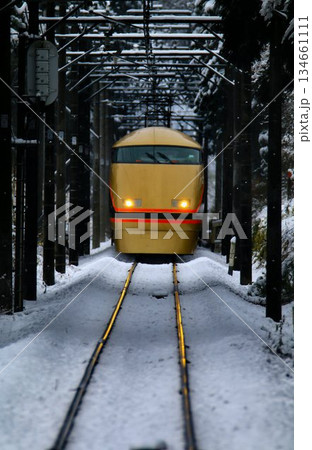 雪景色の鬼怒川路を行く… 東武特急【日光詣スペーシア】100系 雪景色の鬼怒川路を行く… 東武特急【日光詣スペーシア】100系 134661111