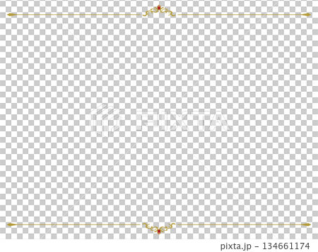 Neat upper and lower frames - Gold - 134661174
