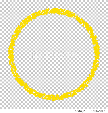 Crayon material hand-drawn circle Crayon material hand-drawn circle 134662013