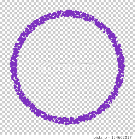 Crayon material hand-drawn circle Crayon material hand-drawn circle 134662017