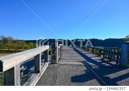 蓬莱橋 木造歩道橋 島田市 蓬莱橋 木造歩道橋 島田市 134662357
