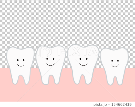 Cute illustrations of healthy teeth and oral health Cute illustrations of healthy teeth and oral health 134662439