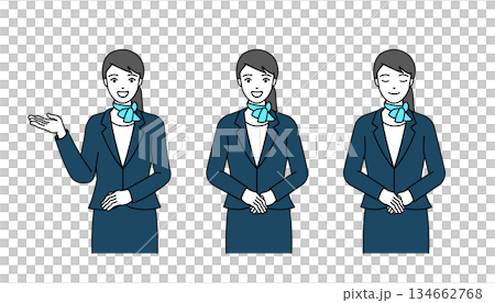 Receptionist woman_vector illustration Receptionist woman_vector illustration 134662768