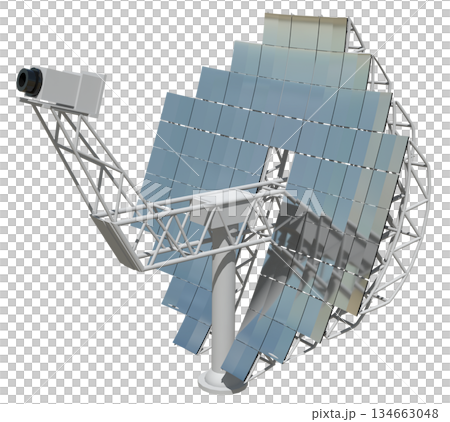 ディッシュ型太陽熱発電 134663048