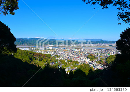 諏訪原城跡　眺め　島田市 134663380