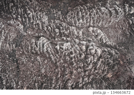Ancient rock terrain with gavel and ridge texture 134663672