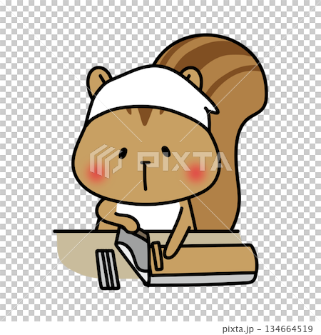 松鼠在做蕎麥麵 134664519