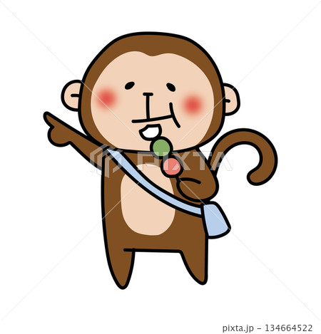 食べ歩きをする猿 134664522