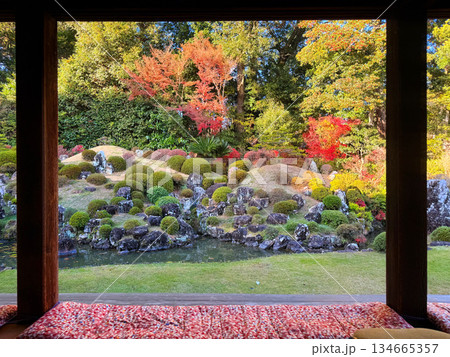 浜松・龍潭寺の庭園 浜松・龍潭寺の庭園 134665357