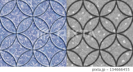 Texture of stone tiles. Grunge filter. Concrete background via an alpha channel. Texture of stone tiles. Grunge filter. Concrete background via an alpha channel. 134666455