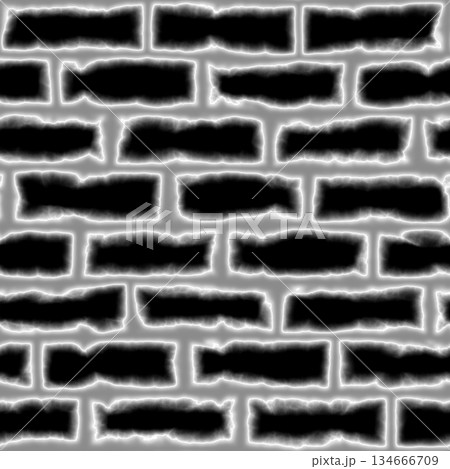 Brick background. Grunge filter. Monochrome particles abstract for wallpaper or background copy mask for photo editor. 134666709