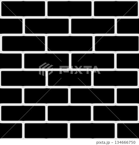 Brick background. Grunge filter. Monochrome particles abstract for wallpaper or background copy mask for photo editor. 134666750