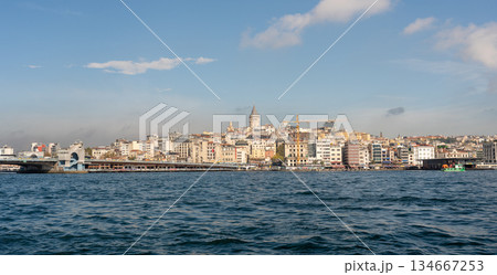 ISTANBUL, TURKEY - NOVEMBER 01, 2025: Panoramic view of Karakoy and Galata ISTANBUL, TURKEY - NOVEMBER 01, 2025: Panoramic view of Karakoy and Galata 134667253