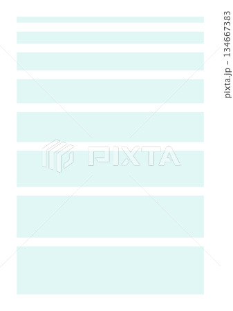薄い水色の細い線と太い線･四角形の囲みのセット - アンダーライン･マーキング･フレームの装飾素材集 134667383