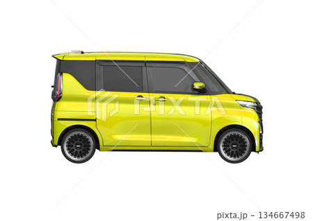 ノーマル車高で17インチ社外ホイールを履いた軽乗用車(縮尺:XLサイズで1px=約1mm) ノーマル車高で17インチ社外ホイールを履いた軽乗用車(縮尺:XLサイズで1px=約1mm) 134667498