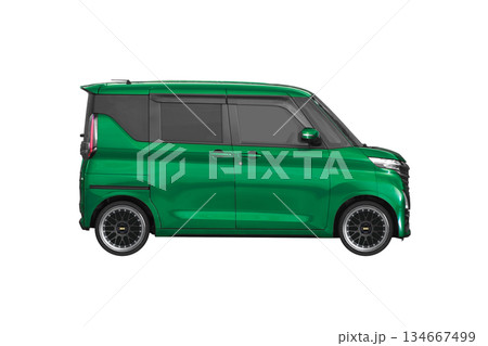ノーマル車高で17インチ社外ホイールを履いた軽乗用車(縮尺:XLサイズで1px=約1mm) ノーマル車高で17インチ社外ホイールを履いた軽乗用車(縮尺:XLサイズで1px=約1mm) 134667499