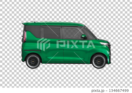 ノーマル車高で17インチ社外ホイールを履いた軽乗用車(縮尺:XLサイズで1px=約1mm) ノーマル車高で17インチ社外ホイールを履いた軽乗用車(縮尺:XLサイズで1px=約1mm) 134667499