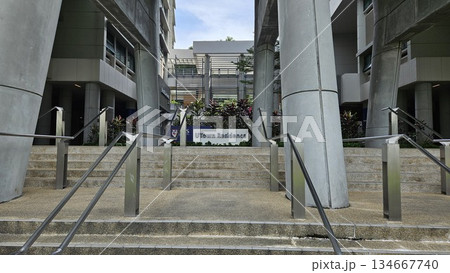 this is NUS University Town, welcoming visitors and building around them  134667740