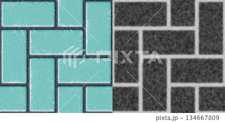 Texture of stone tiles. Grunge filter. High resolution photo filter. Stone background via an alpha channel. 134667809