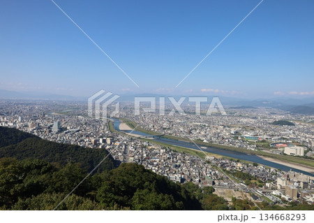 金華山からの景色【岐阜県・岐阜城】 134668293