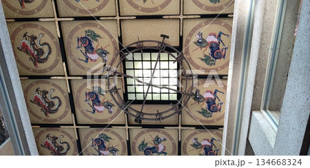 岐阜城、天守閣の天井【岐阜県】 134668324