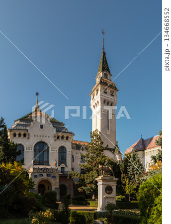 Targu Mures Cultural Palace Tower City Hall Romania 134668552