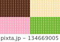 板チョコのシームレスなパターン背景セット 134669005
