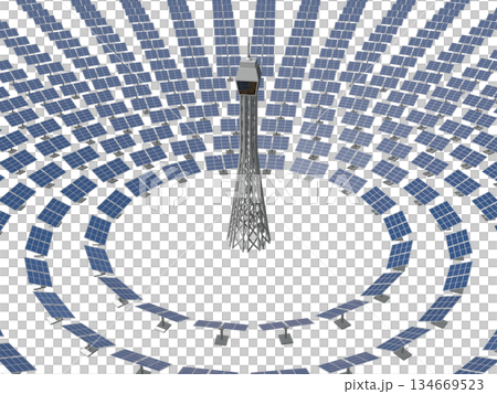 Tower-type solar thermal power generation Tower-type solar thermal power generation 134669523