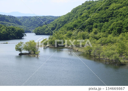 えにわ盤尻　えにわ湖　漁川ダム 134669867
