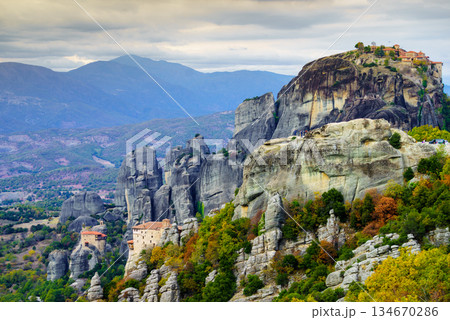 Monasteries in Meteora, Greece Monasteries in Meteora, Greece 134670286