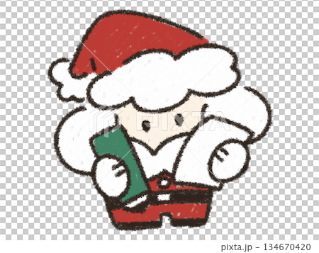 Little Santa listening to gift requests 134670420