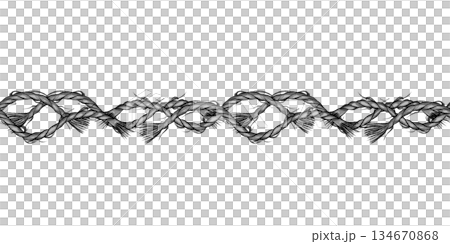 wisted Rope Nautical Border wisted Rope Nautical Border 134670868