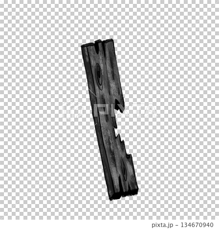 Black and white broken wood boards graphic 134670940