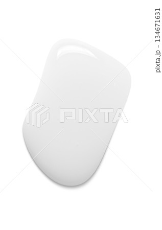 A skin serum or cosmetic cream or a sample of shampoo or body gel 134671631