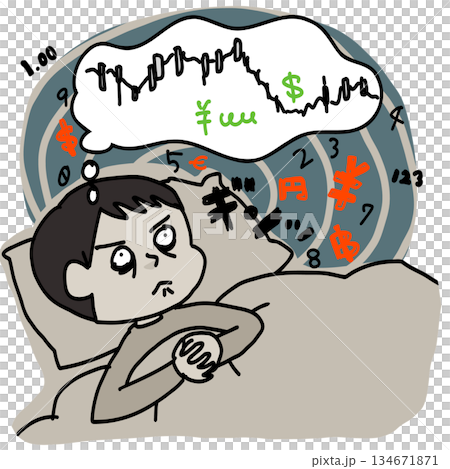 I can't sleep because I'm worried about the stock price 134671871