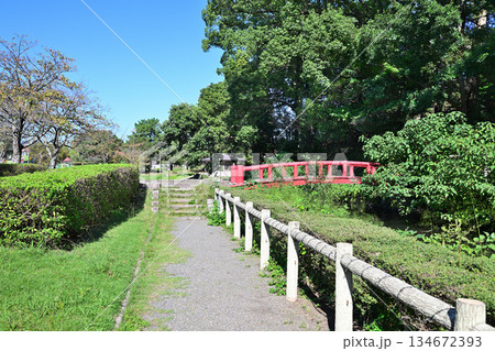 三重県　伊勢国「神戸城」石垣が残る現在の様子 134672393
