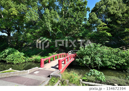 三重県　伊勢国「神戸城」石垣が残る現在の様子 134672394