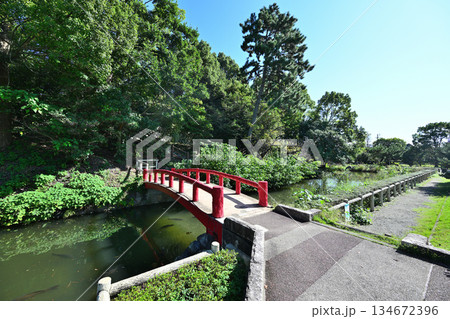 三重県 伊勢国「神戸城」石垣が残る現在の様子 三重県 伊勢国「神戸城」石垣が残る現在の様子 134672396