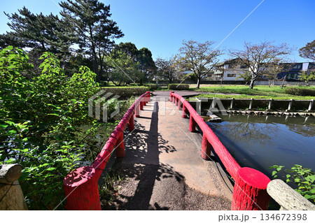 三重県　伊勢国「神戸城」石垣が残る現在の様子 134672398