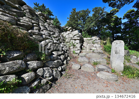 三重県 伊勢国「神戸城」石垣が残る現在の様子 三重県 伊勢国「神戸城」石垣が残る現在の様子 134672416