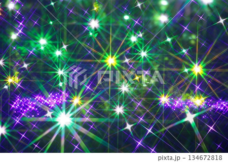 カラフルなイルミネーション 134672818